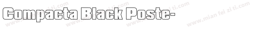 Compacta Black Poste字体转换